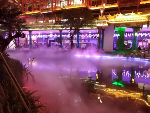 河道冷雾造景效果图一
